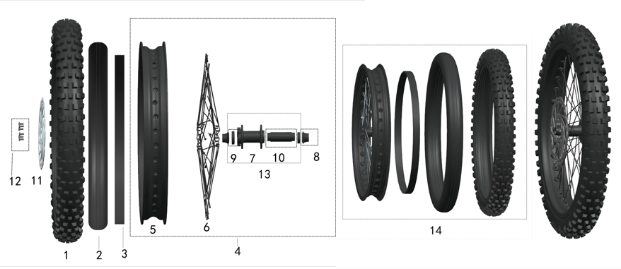 FRONT WHEEL ASSEMBLY
