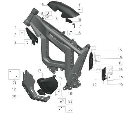 EXTERIOR FIXING PART