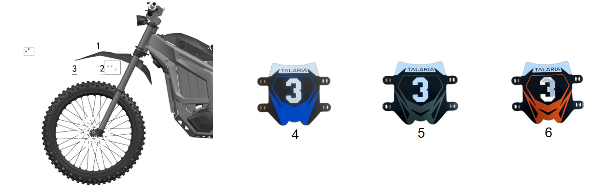 MUDGUARD/NUMBER BOARD