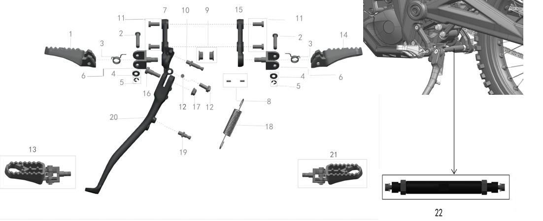 FOOTPEG ASSEMBLY