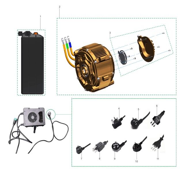 BATTERY/CHARGER/MOTOR
