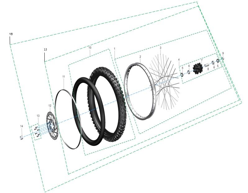 FRONT WHEEL ASSEMBLY