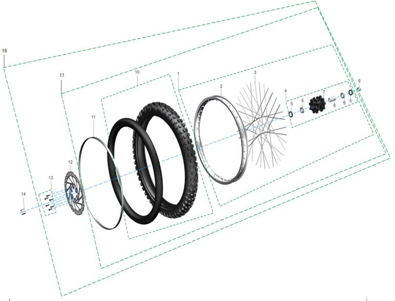 FRONT WHEEL ASSY