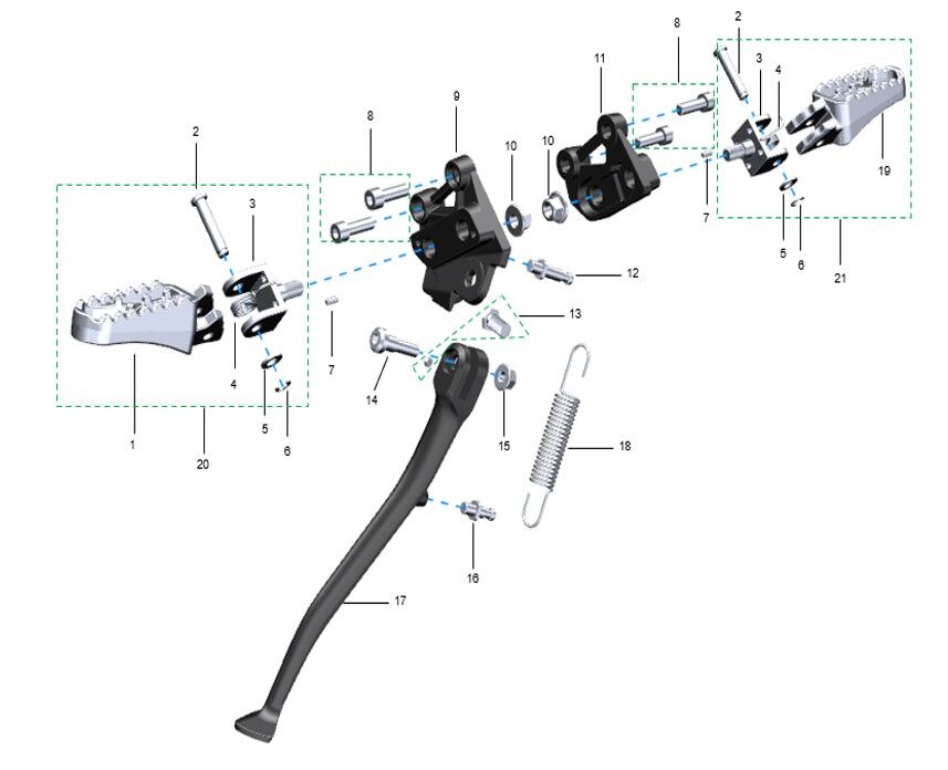 FOOTPEG ASSEMBLY