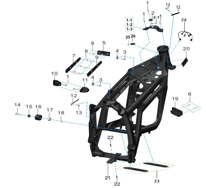 WIRING LOOM AND FRAME ATTACHEMENT