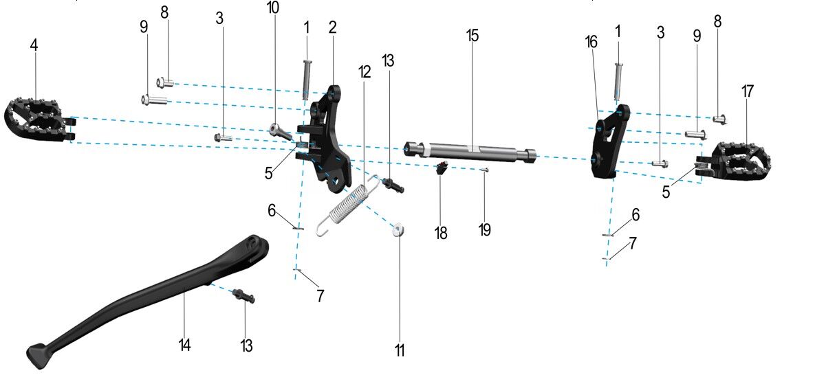 FOOTPEG ASSEMBLY