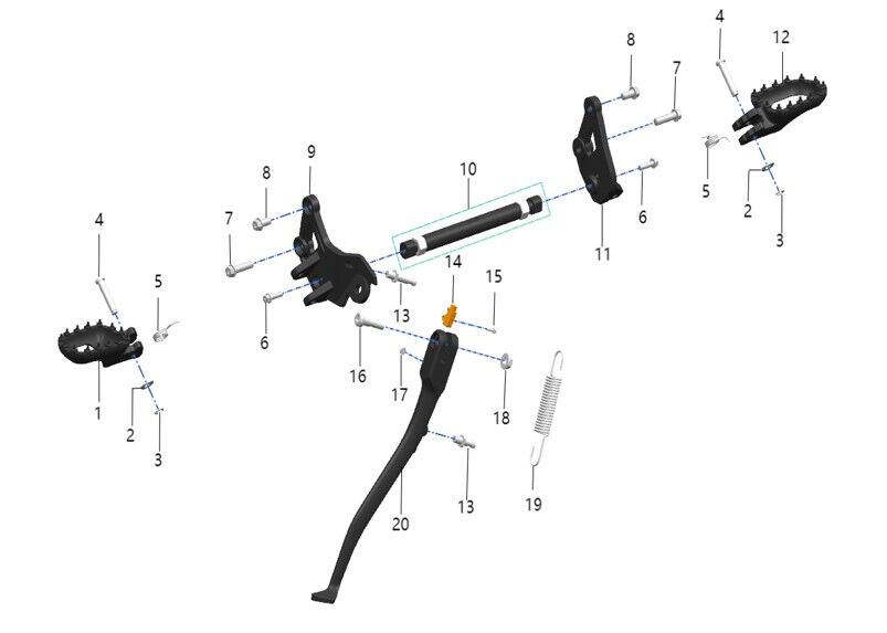FOOTPEG ASSEMBLY
