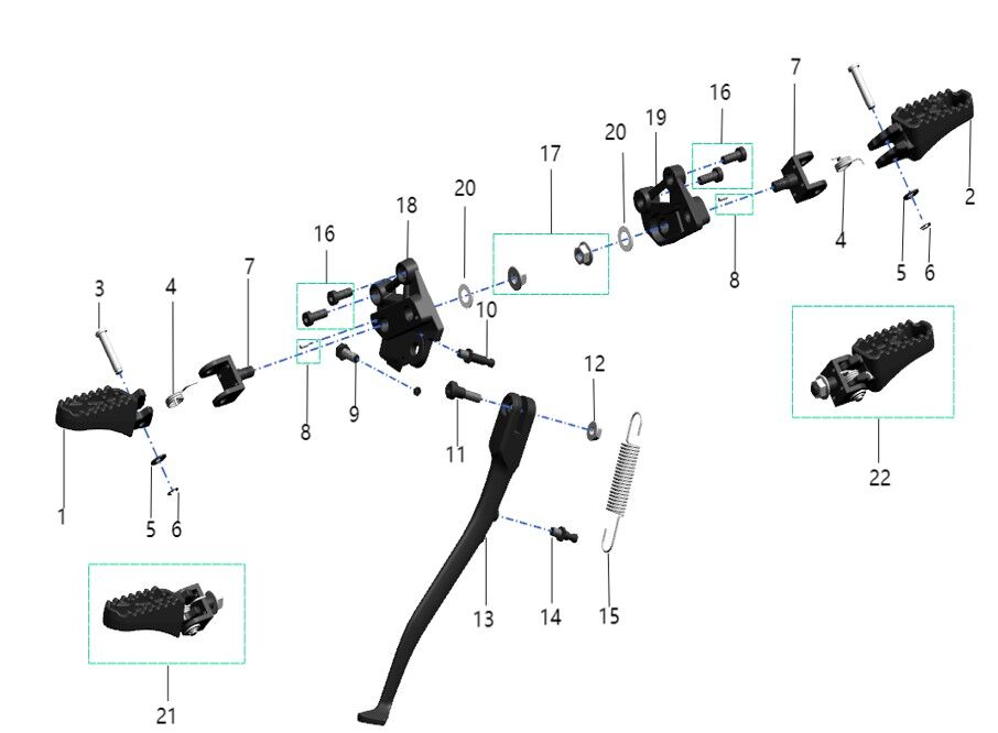 FOOTPEG ASSEMBLY
