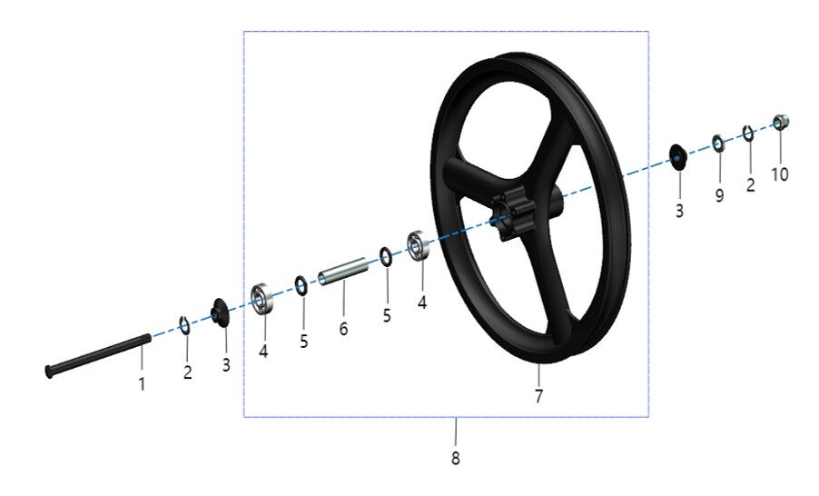 FRONT WHEEL ASSEMBLY