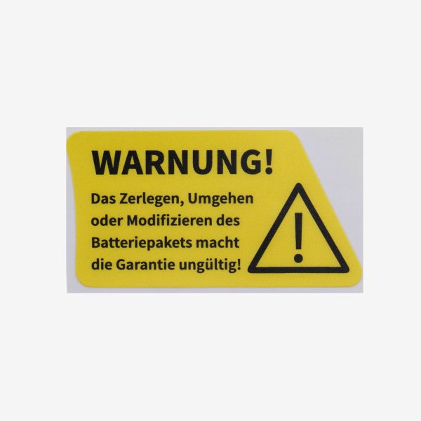 German Sticker (Battery)